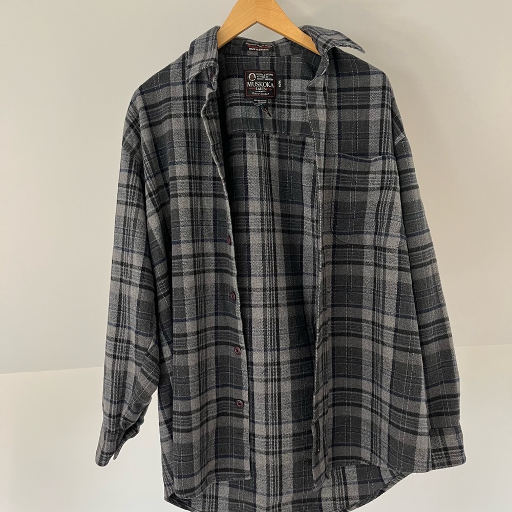 -Muskoka Lakes Plaid Button Down-